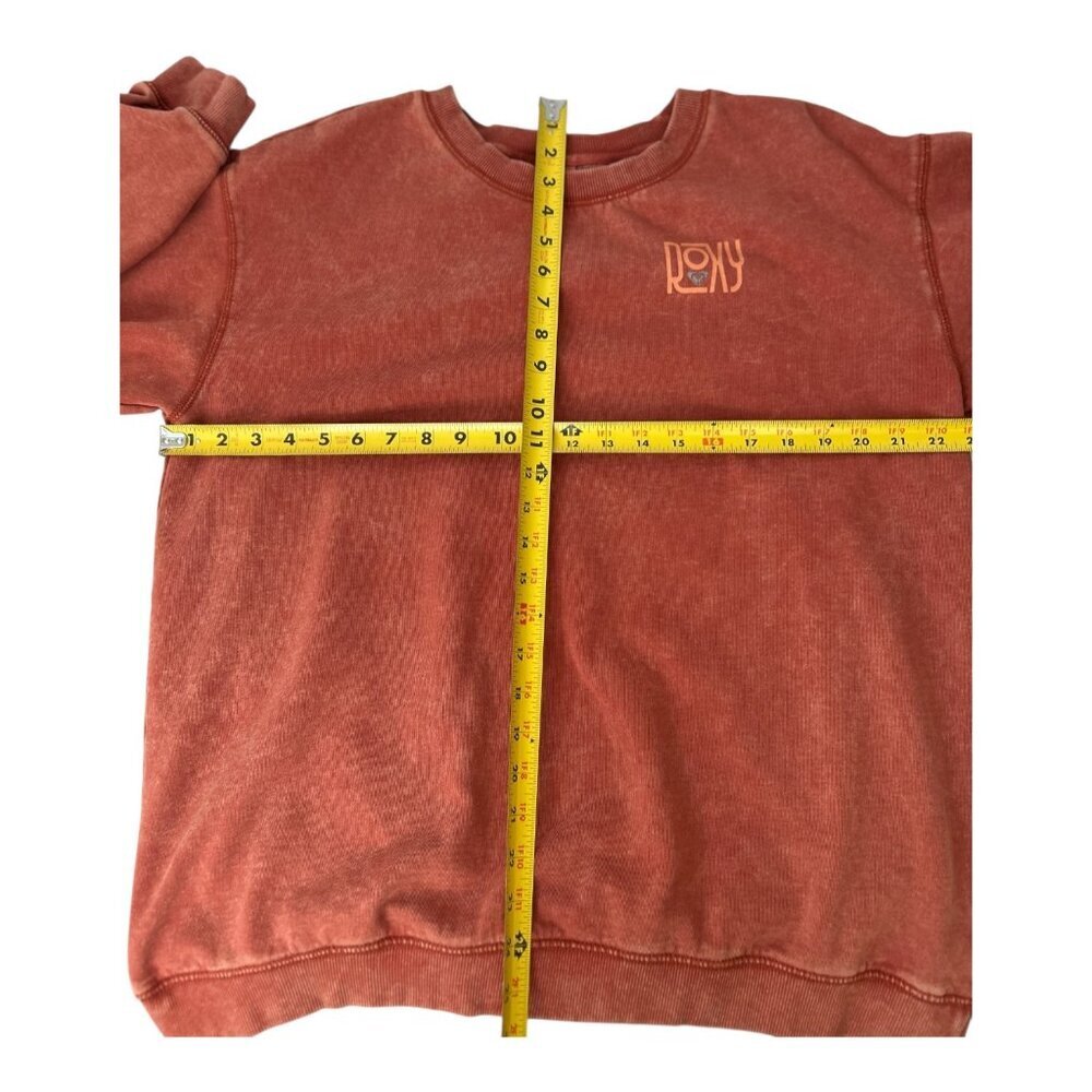 ROXY True Story Women's XXL Crewneck Sweatshirt | Orange | Outdoor Surf Beach - Picture 7 of 7